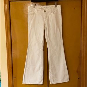 Banana Republic White Flare & Wide Leg Jeans